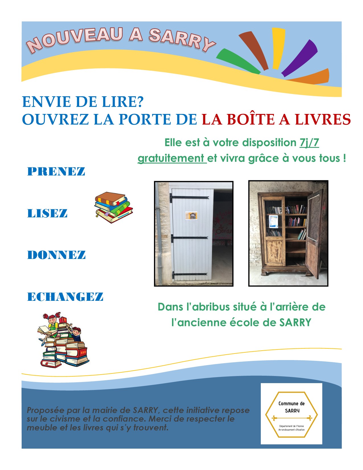 Boite à livres SARRY 89