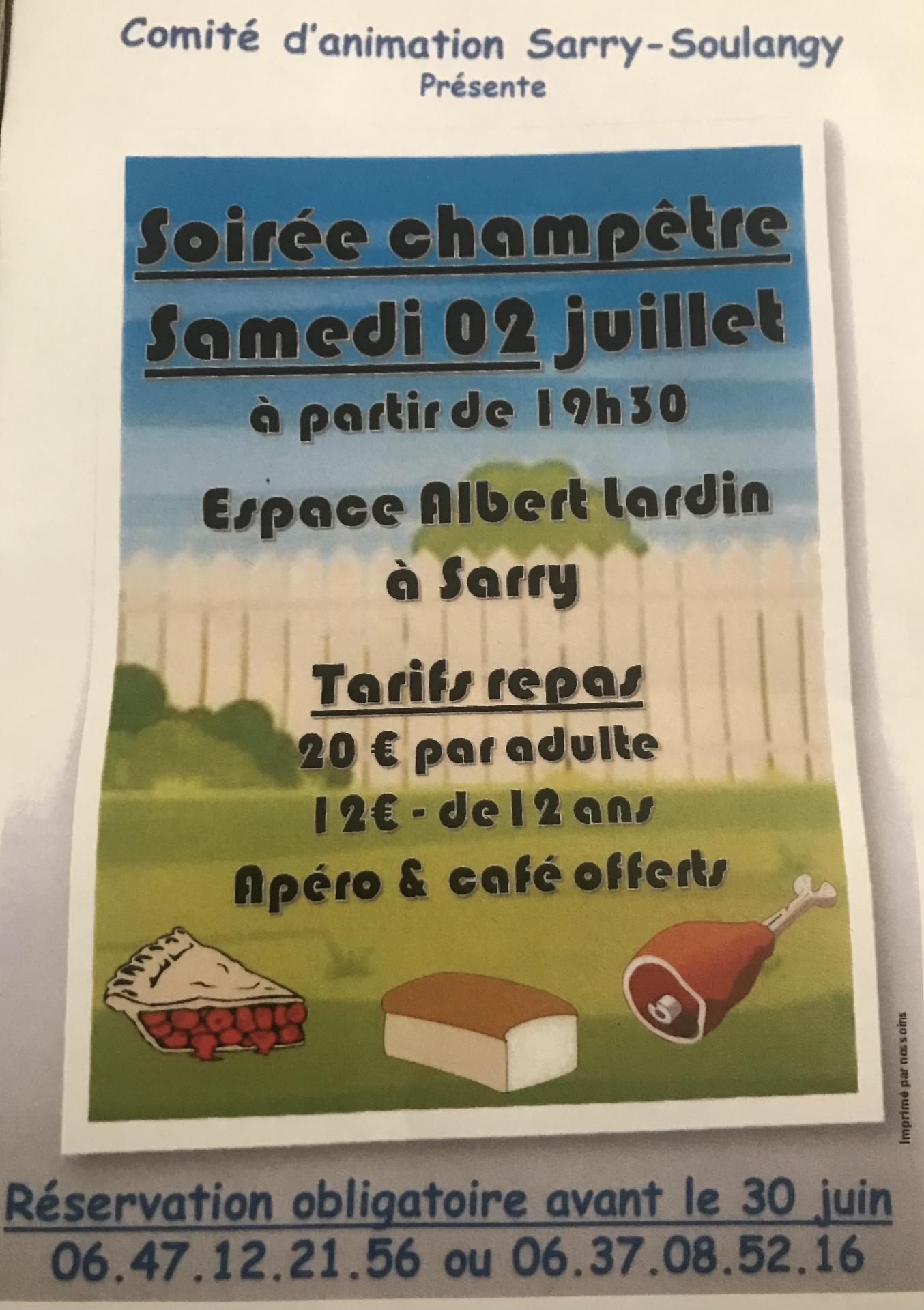 Soirée Champêtre Sarry 89